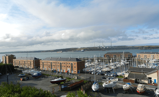 Apartments by the harbour in Milford Haven